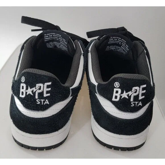 A Bathing Ape Bape SK8 StaBlack Suede - Picture 4 of 11